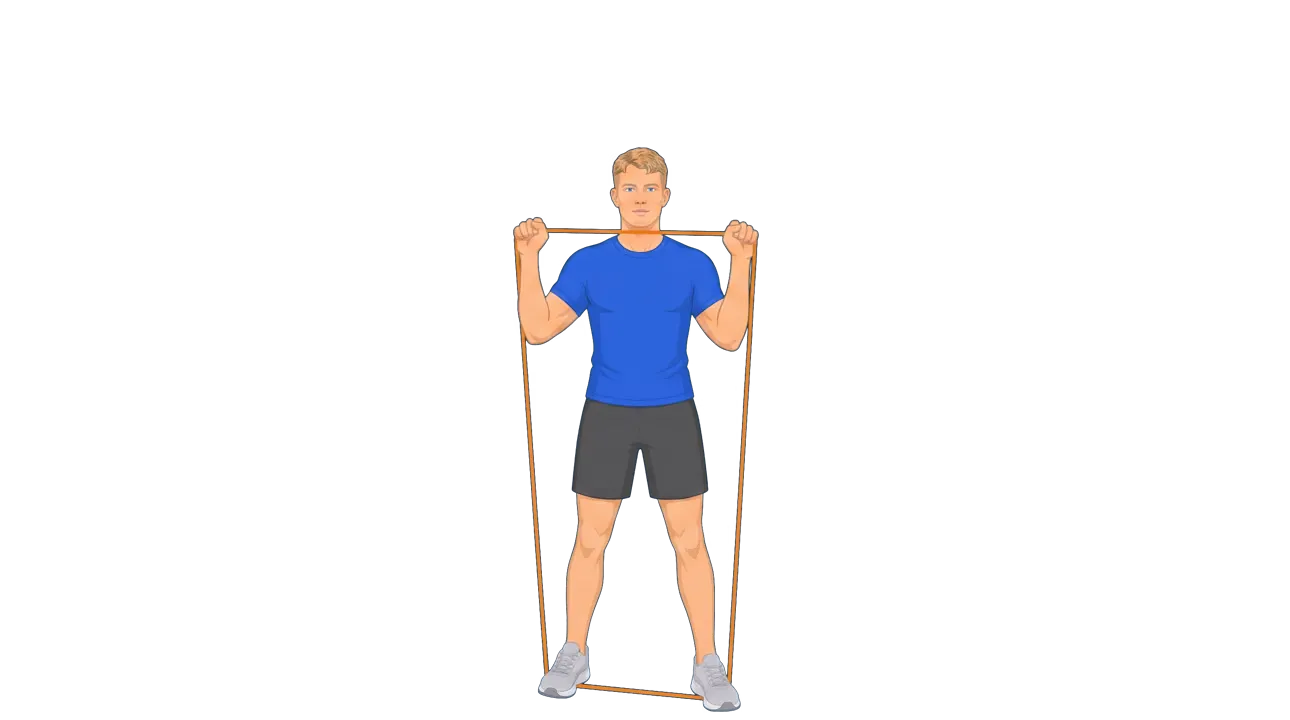 Band Overhead Shoulder Press (Michael)