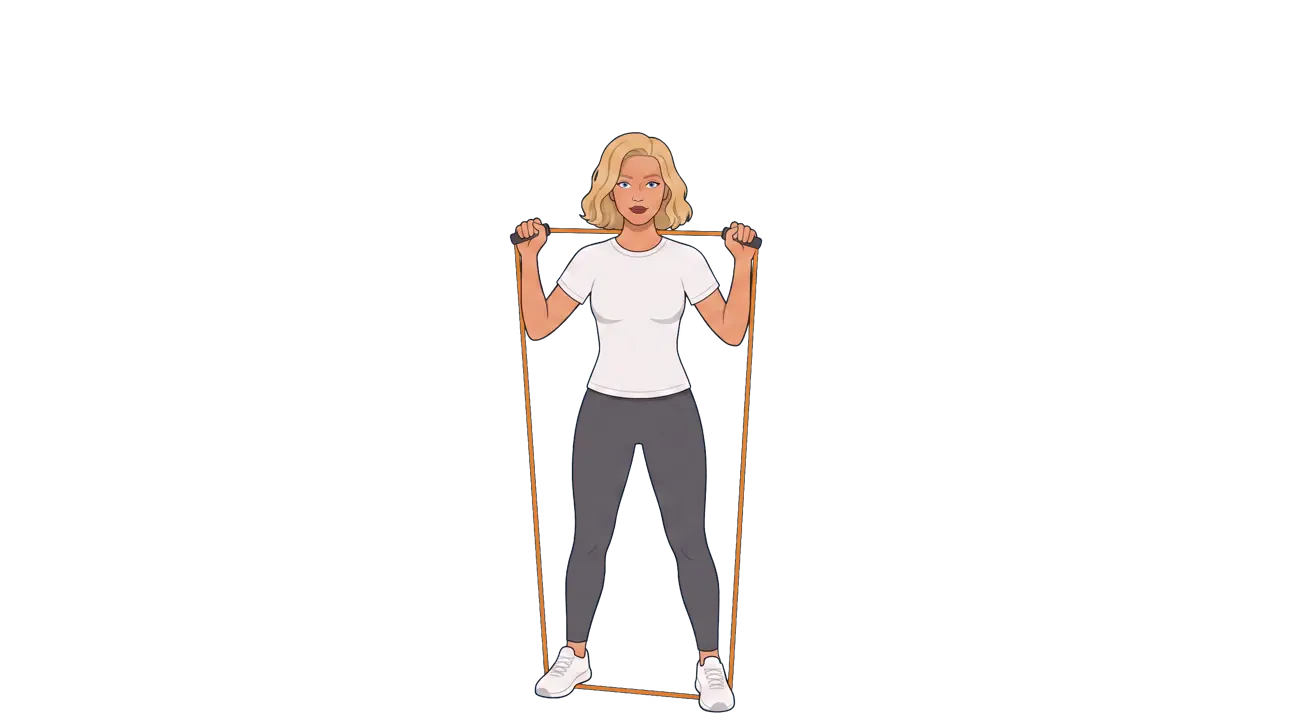 Band Overhead Shoulder Press (Cindy)