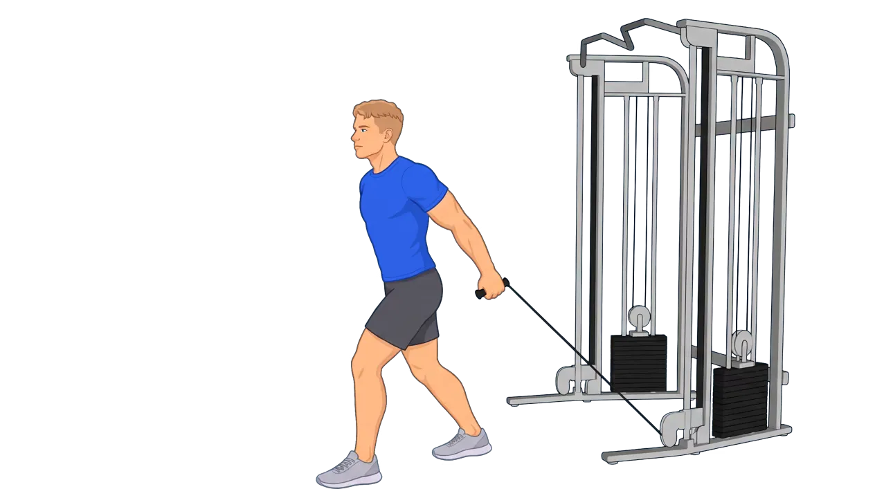 Single-Arm Cable Hammer Curl (Michael)