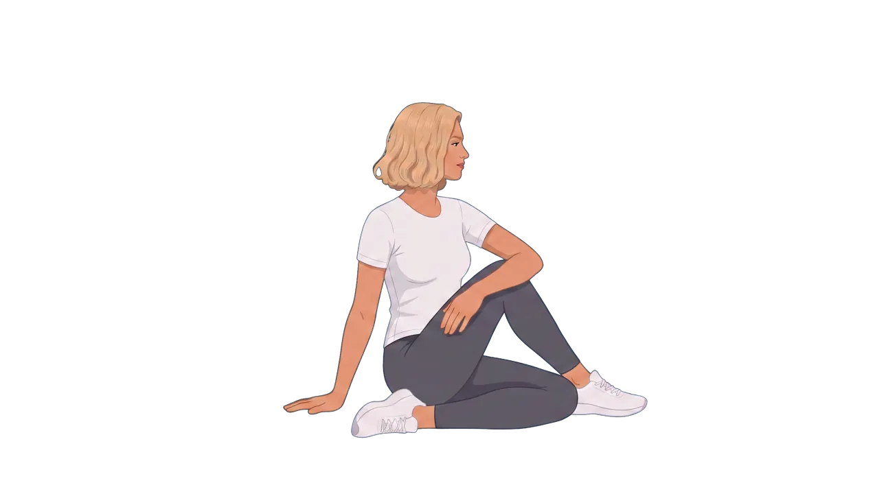 Half Lord of the Fishes (Ardha Matsyendrasana) (Cindy)