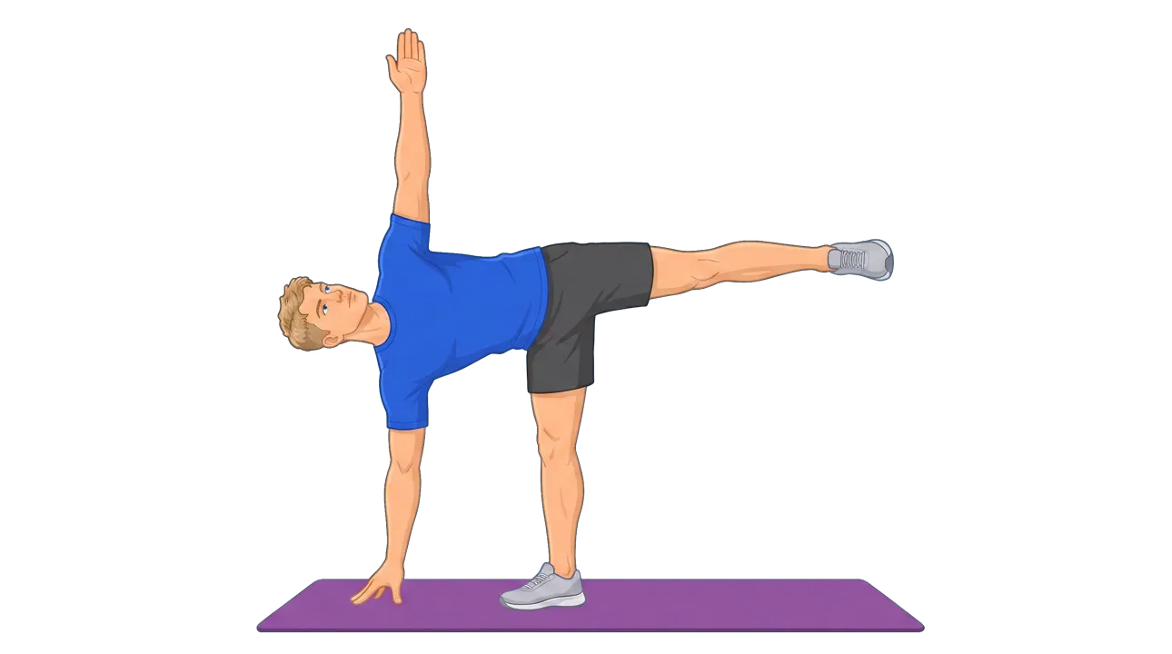 Half Moon Pose (Ardha Chandrasana) (Michael)