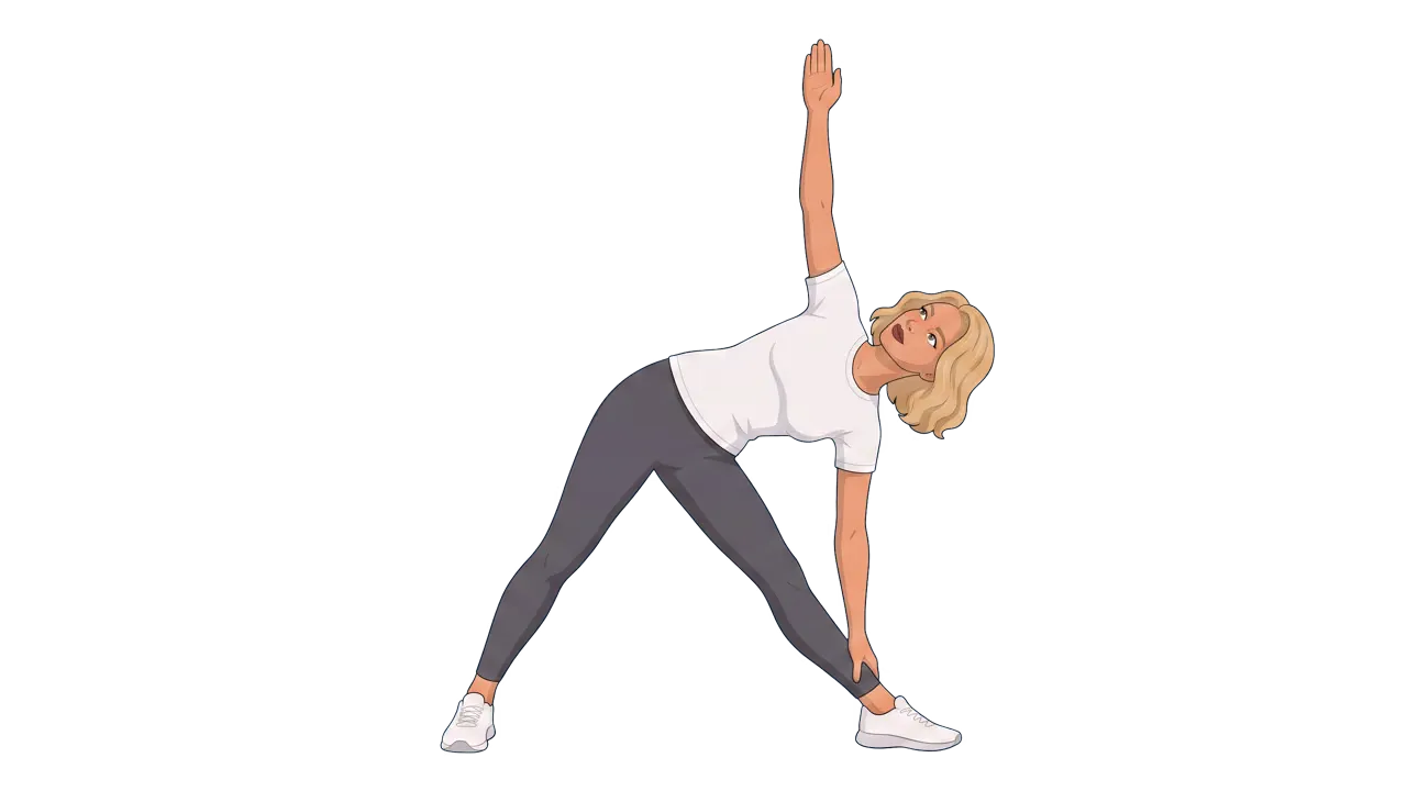 Triangle Pose (Trikonasana) (Cindy)